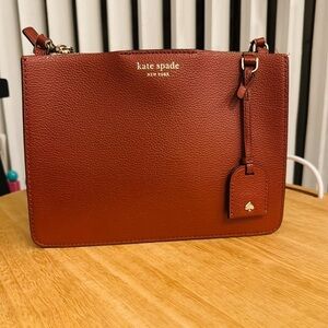 Kate Spade Brick Red Leather Crossbody Bag